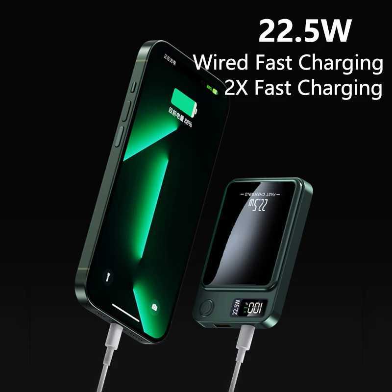 Magnetic Wireless Power Bank 50000mAh 225W Fast Charging External Battery Charger for iPhone 12 PD 20W Powerbank J2511141