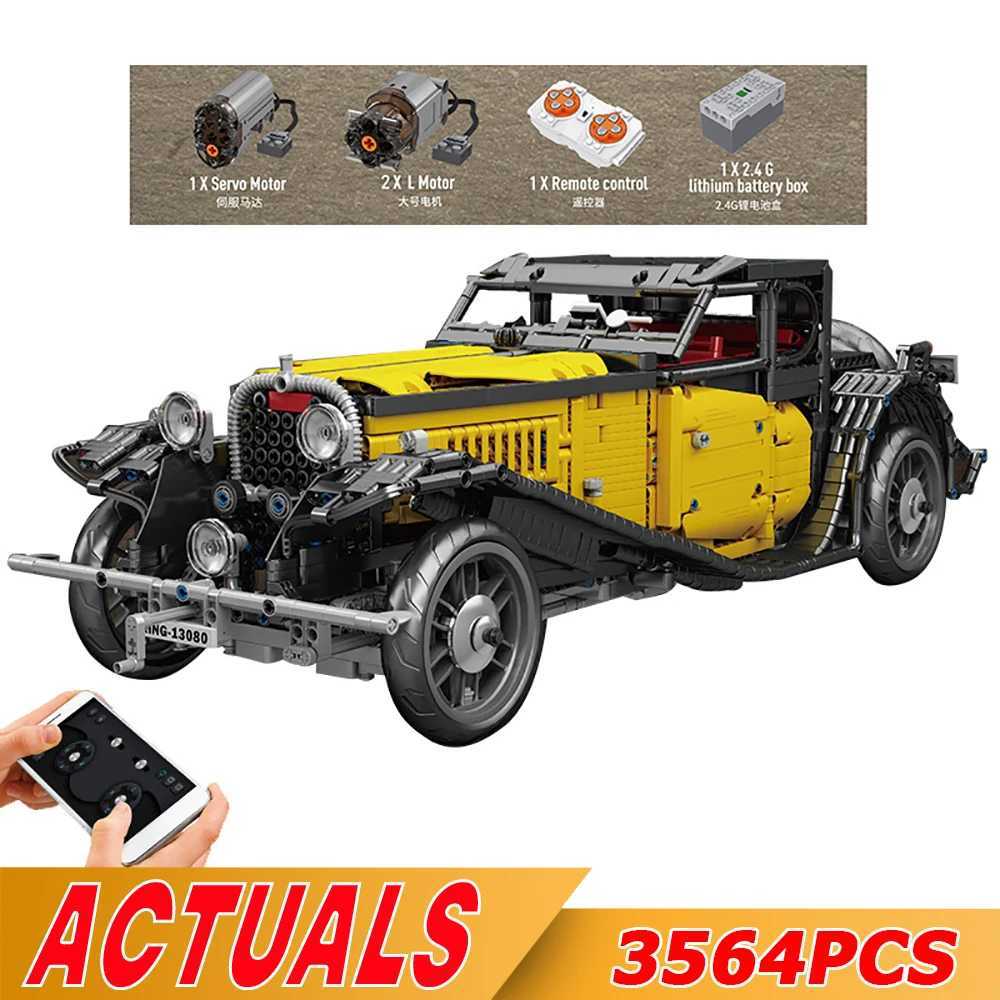 Technical RC Motorized T50 Car Building Blcoks Toys HighTech Model Classic Vintage Car Bricks Set For Children Birthday Gifts J251022