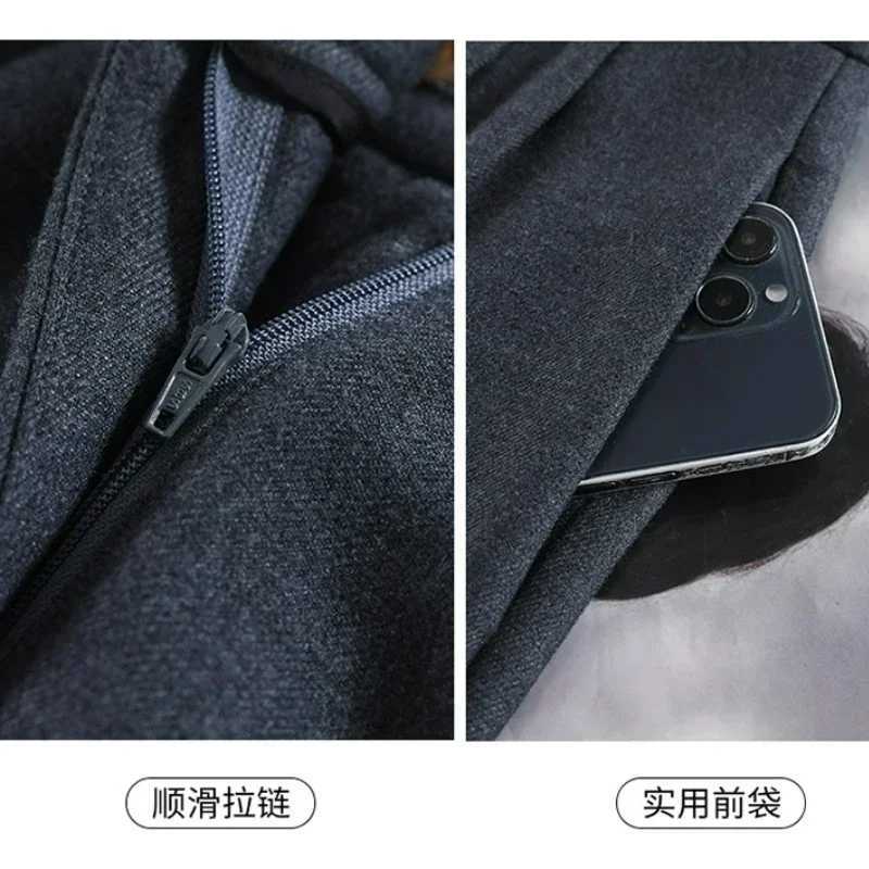 WOOL Autumn Slim High Waist Straight Womens Pants Casual Solid Color Loose Chic Female Wide Leg Pants Fashion Office LadiesT251022