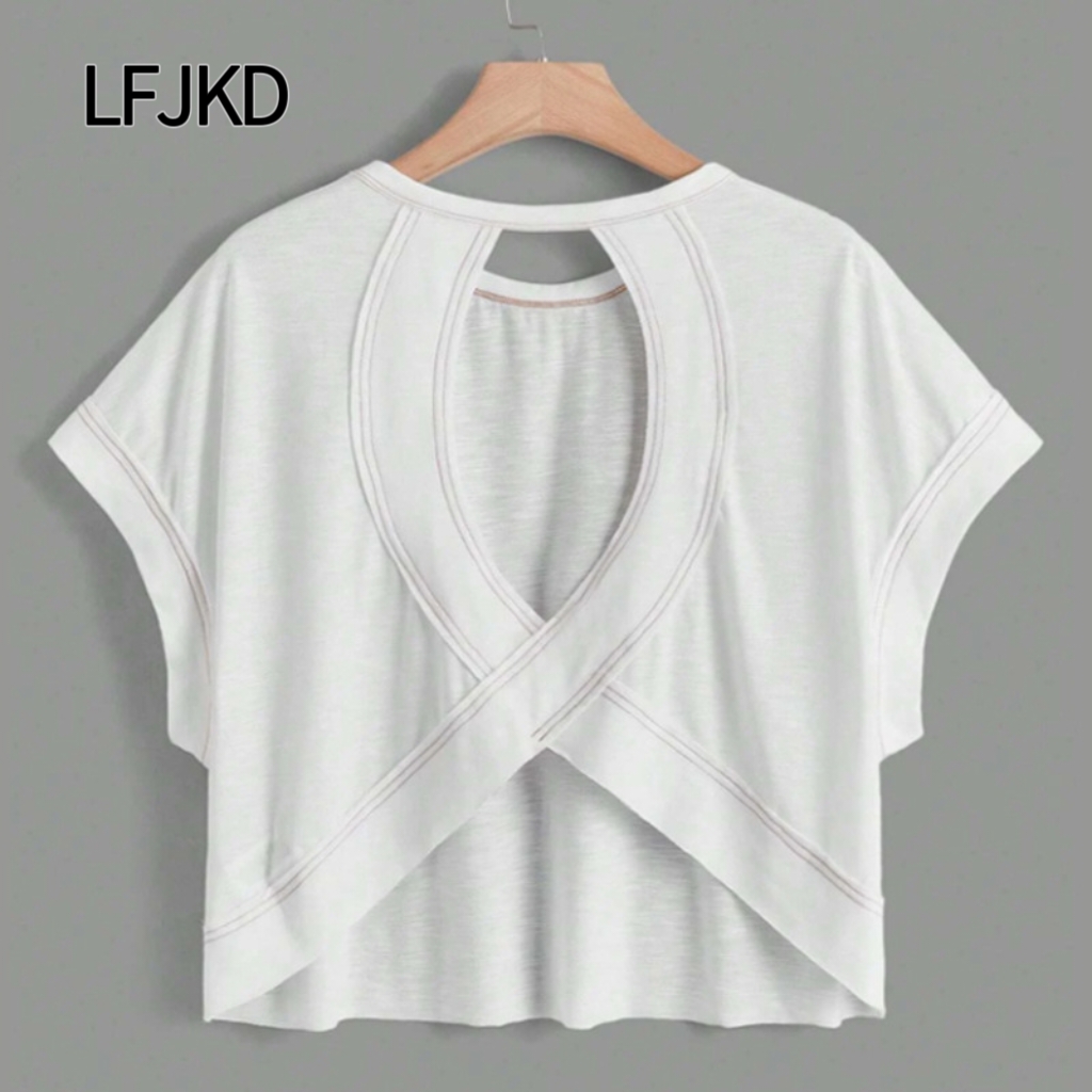 K2329 Hot sale pure cotton T-shirt women's short sleeve 2025 summer new loose slimming versatile top casual bottoming shirt