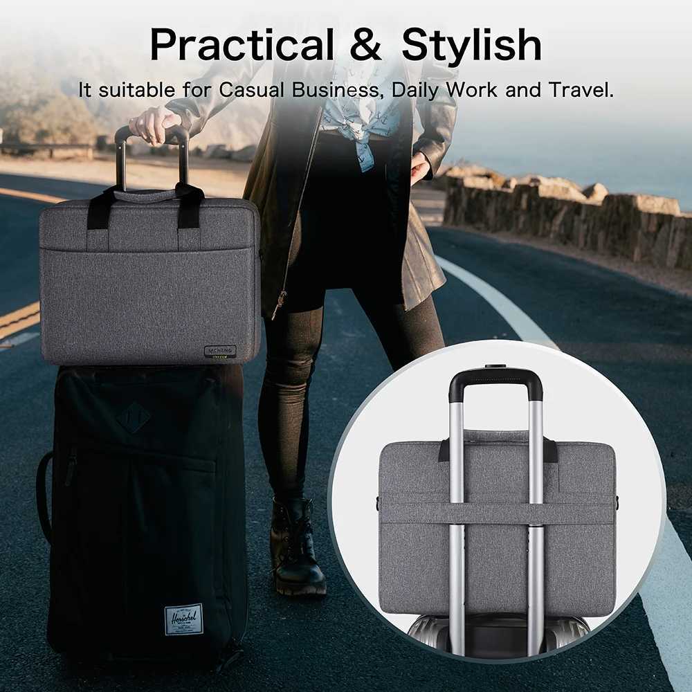 MCHENG Laptop Bag Laptop and Tablet Briefcase Business Shoulder Bag for Men Women Compatible 1415617 Inch Notebook W251022