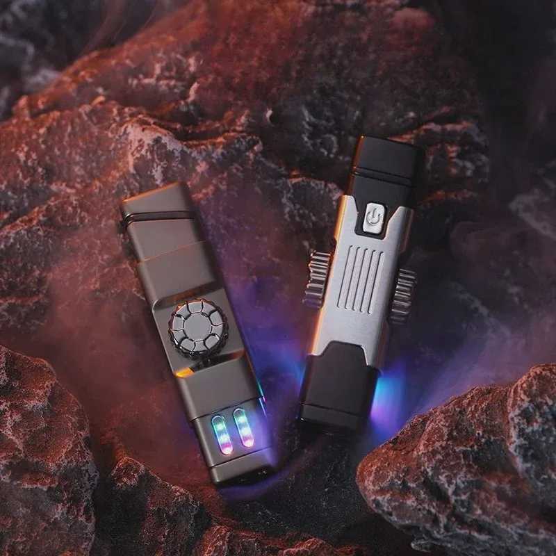 Electric Lighter Fidgets Spinners Windproof Arc Lighter With Rechargeable Design Birthday Present for Dad C251022