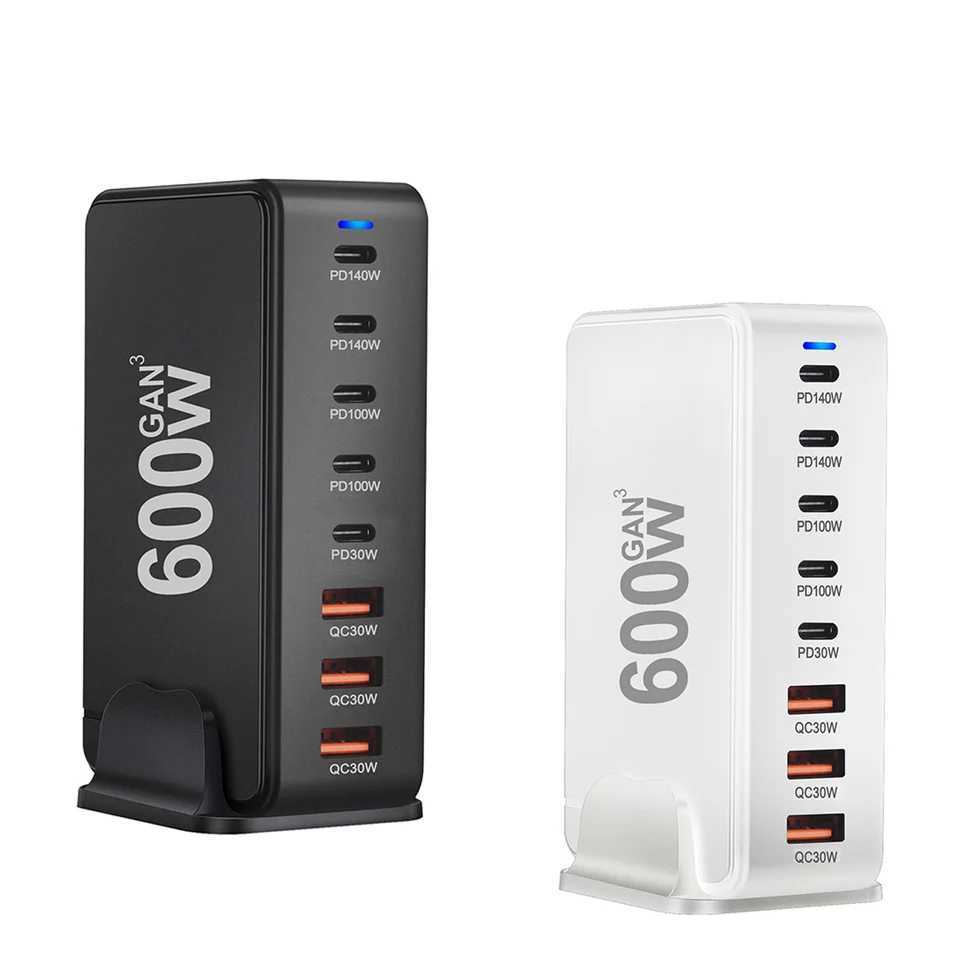 600W 8Port Charger Station USB C Fast Charging Adapter Smart High Speed Charger for IPhonewith LED indicator J251114