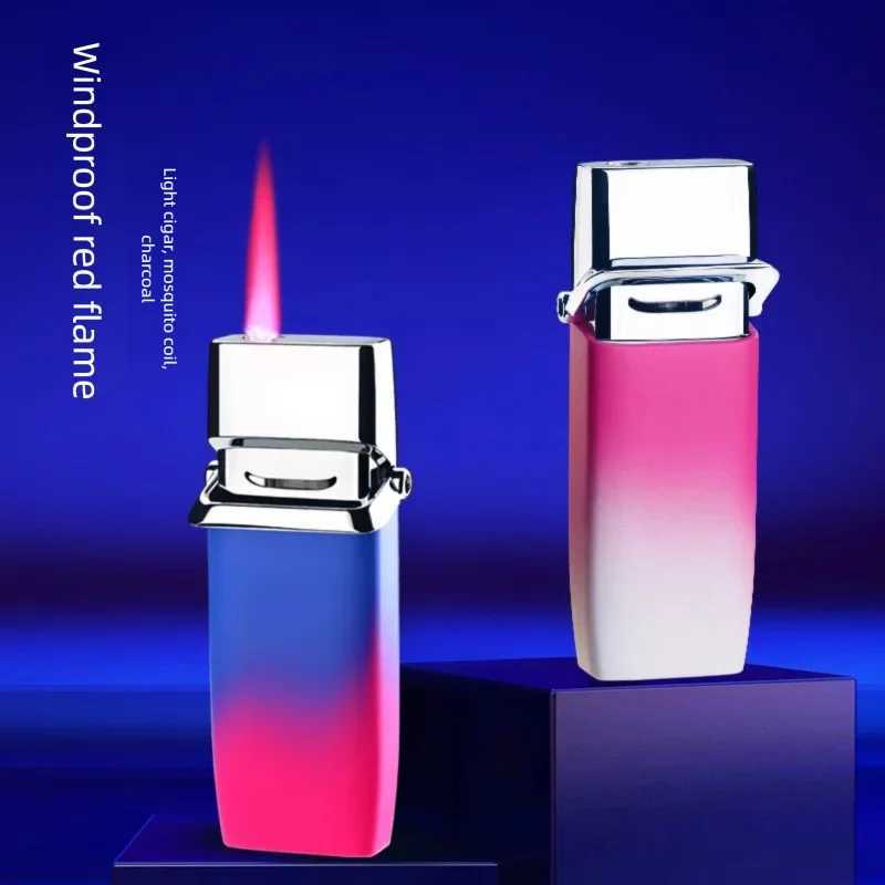 New refillable windproof lighter highend gold finish Instagram worthy design perfect gift for boyfriend C251022