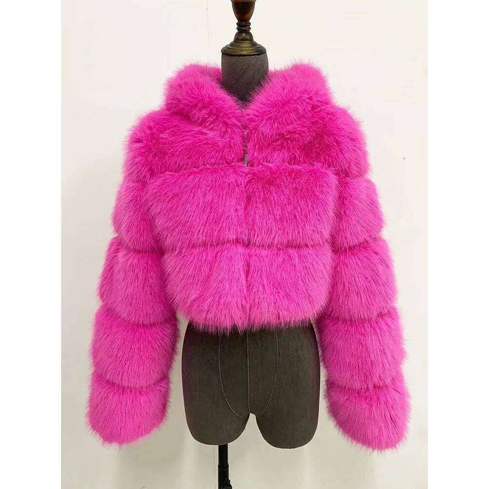 ZADORIN High Quality Hooded Short Coat Woman Clothing Winter Furry Faux Jacket New in Coats & Jackets Fur Top Sexy