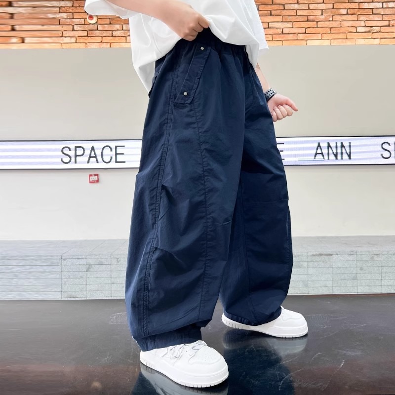 kids pants designer Boys Letter Print Cargo Pants, 2025 New Summer Lightweight Long Pants, Mosquito Repellent Bug Proof Pants for Teen Boys