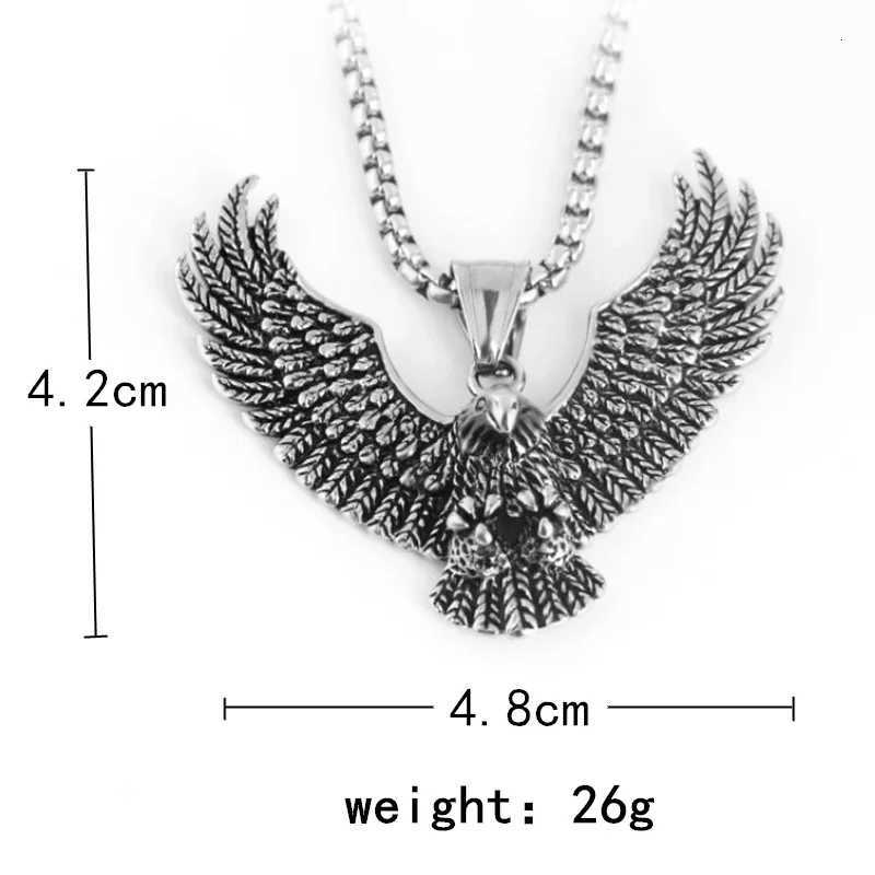 Flying Pendant Necklace Hip Hop Punk StainlESS Steel Chain Mens Jewelry Vintage RAPper Rock AccESSories Gift 2025 New V251022
