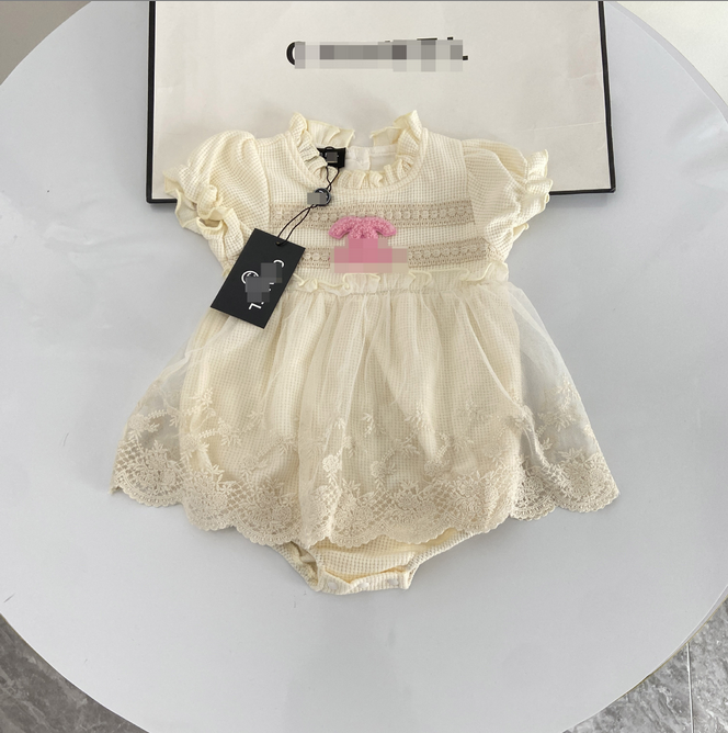 Newborn jumpsuit Designer Girls Jumpsuits Brand Babys Crawlings Suits Cotton Clothes -6 Trendy Child Romper Children Size 66-90cm clothes