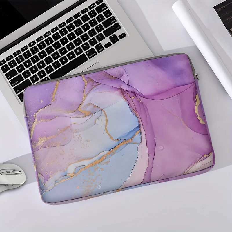 1piece set marble print pattern laptop bag briefcase suitable for 14 inch laptops fixed laptop bag W251022