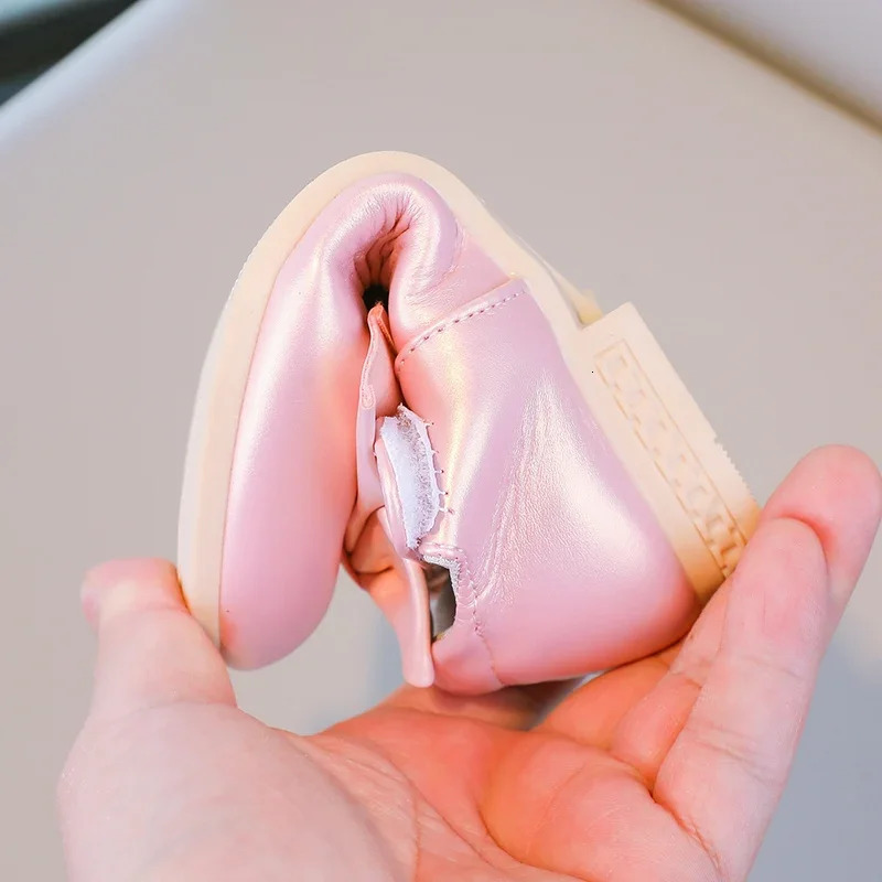 Girls Princess Shoes Shallow Bowknot Metallic Color Fashion Sweet Girls Mary Janes Shoes Light Nonslip 2636 Kids Ballet Flats i251021