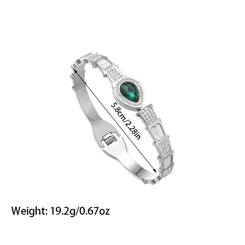 Bracelet designer Minimalist retro diamond studded titanium steel bracelet plated with 18K gold zircon charm bracelet free shipping bracelet for women