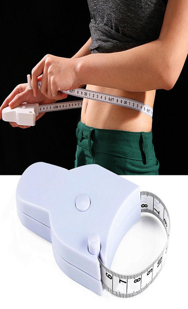 Fitness Fat Caliper Perfect Body Tape Measures Automatic Telescopic Tape Measure Retractable Measuring Tape for Body Waist Hip B9498799
