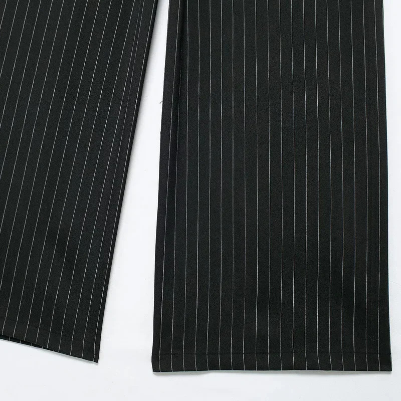 HXAO Womens Pants Baggy Wide Pants Woman Fashion Black Trousers Casual High waisted Pants Autumn Bluey Flared leggings 251022