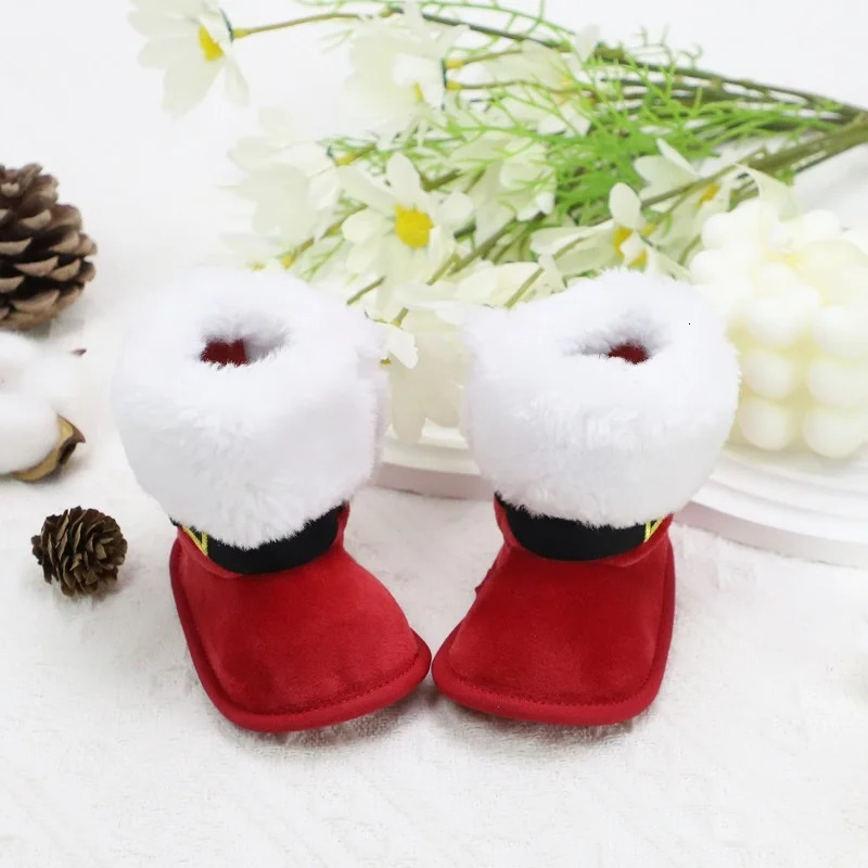 Christmas Baby Boots 018 Months Winter Warm First Walkers Soft Sole Boys Girls Holiday Party Cute 251022