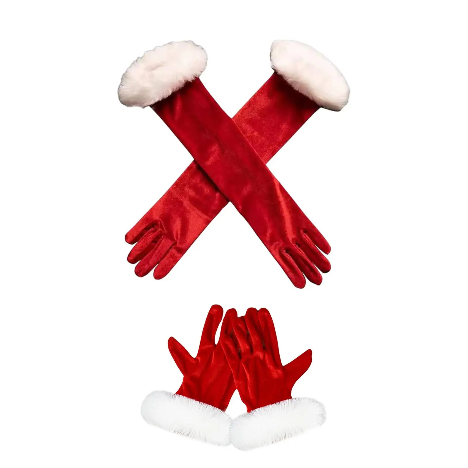 Christmas Red Gloves Winter Full Finger Gloves for Year Xmas Festival 251021