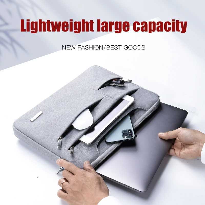 Laptop Bag 133 156 14 INCH Waterproof Notebook Case Sleeve For Macbook Air Pro 13 15 Computer Shoulder Handbag Briefcase Bag W251022