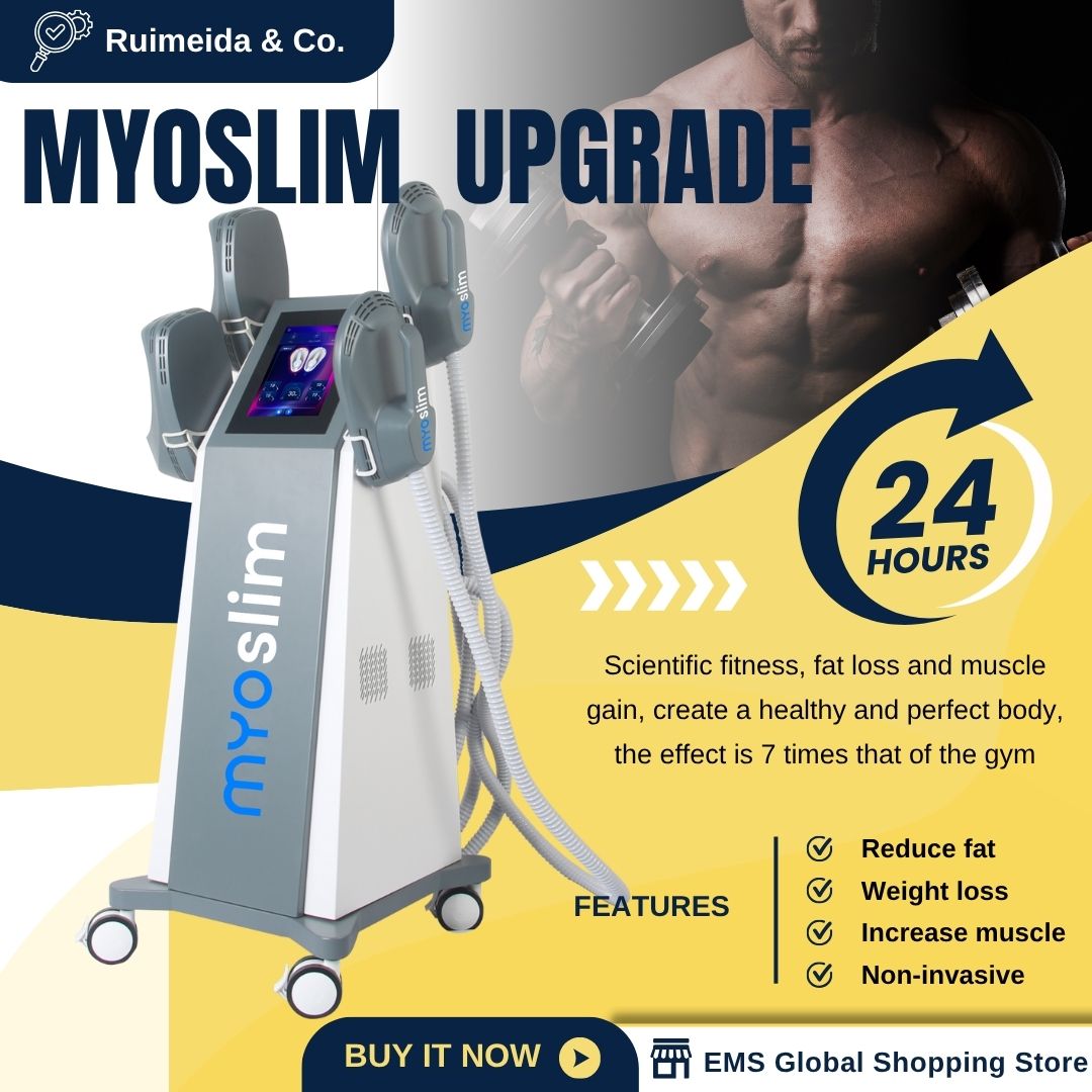 HI-emt EMS Body Sculpting MYOSLIM 15Tesla 6500W Beauty Salon Equipment For Fat Reduction and Body Contouring Treatment