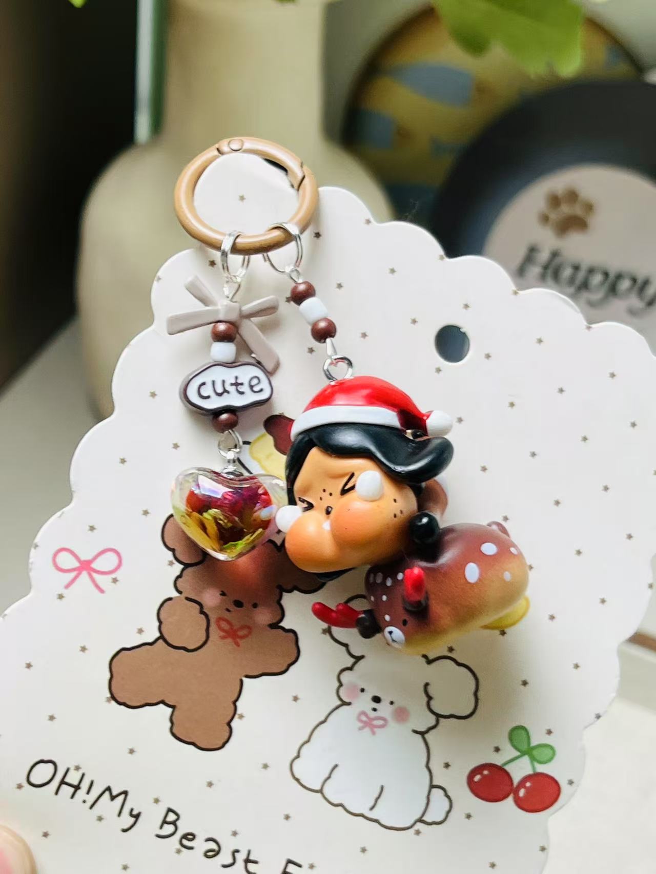 Hot selling Crybaby Diy handmade production Diy Creative Keychain for backpacks phones pendant fans gift Pendant Novelty Charm Unique Pendant