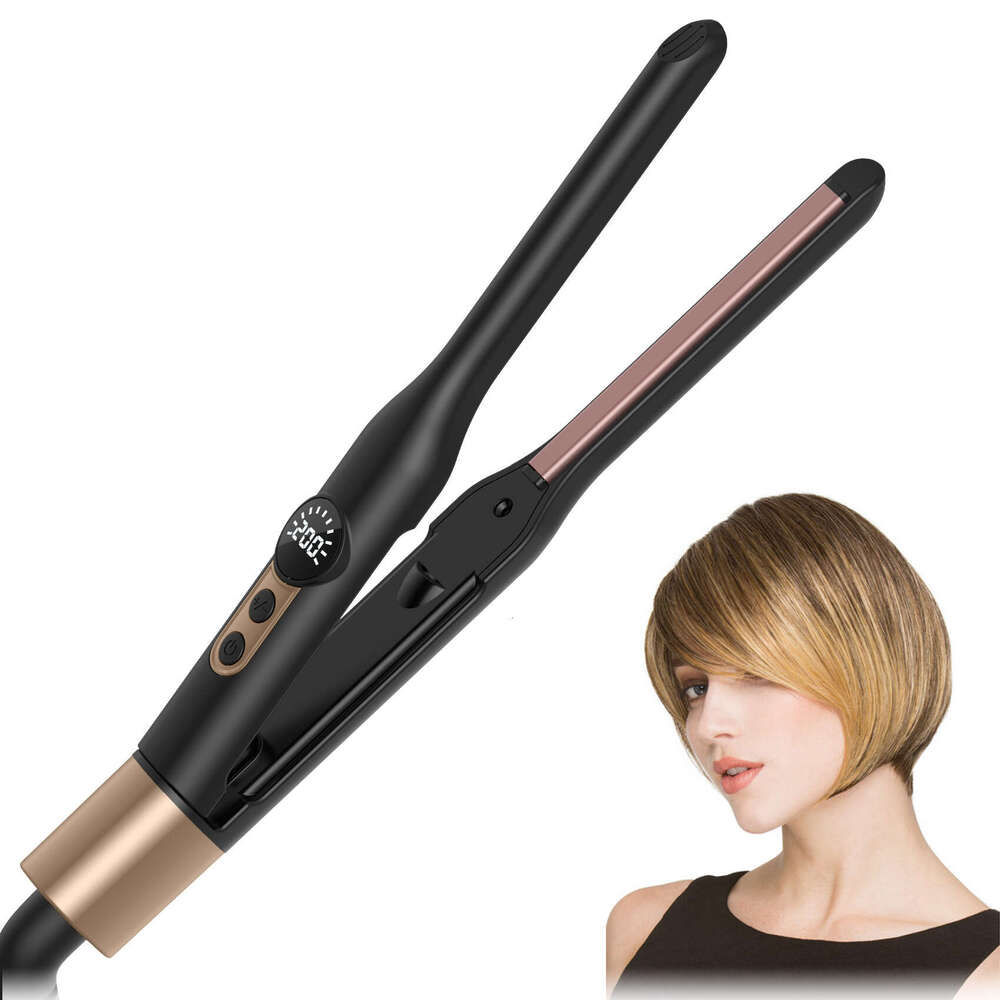 Famous Brand Designer Constant Temperature Digital Display Egg Roll Wave Hairstyle Narrow Version Net Red Travel Iron Household Straight Hair Curling