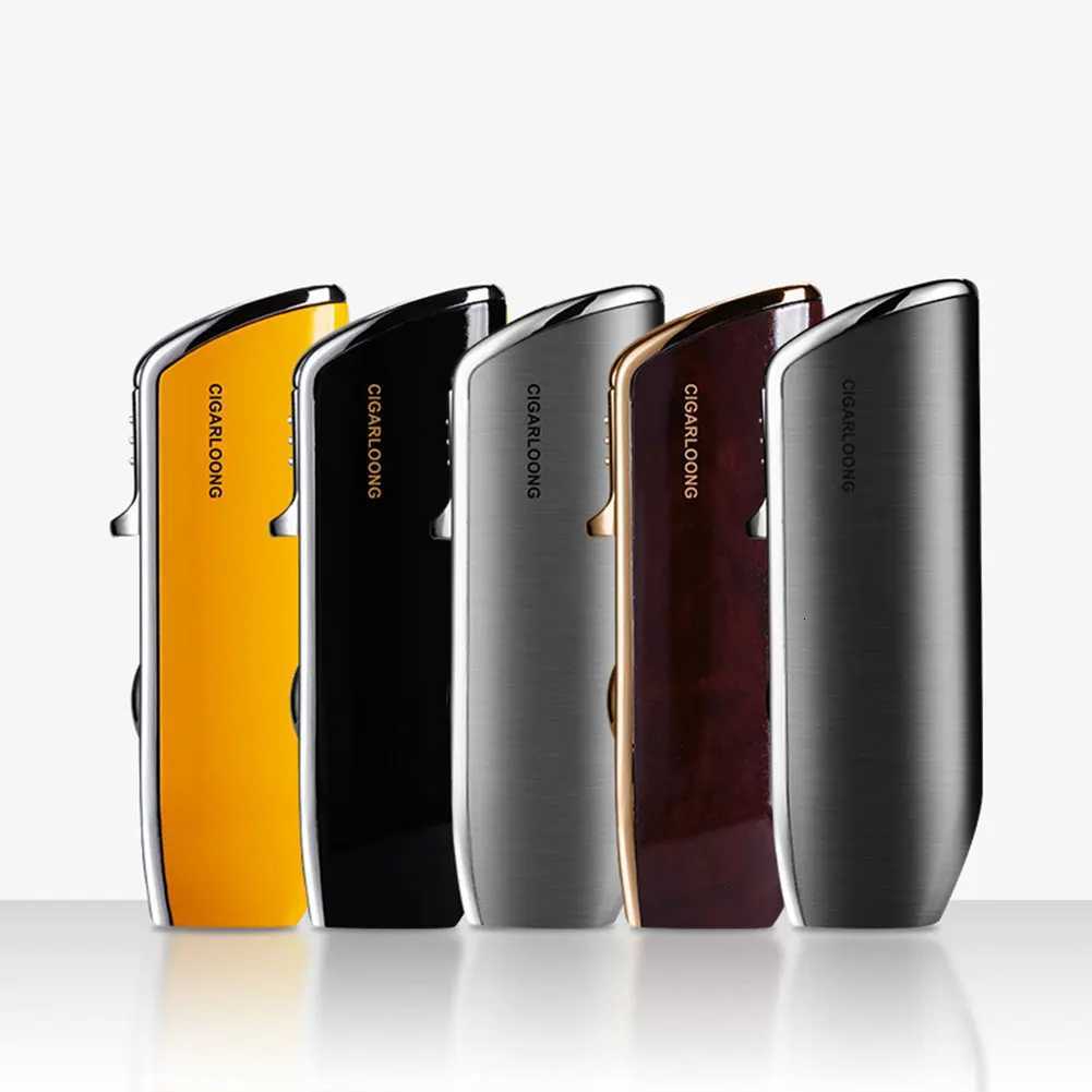 Unique Design Cigars Torch Lighter for Men Windproof Adjustables Butane Lighter for Candle Dad Present C251022