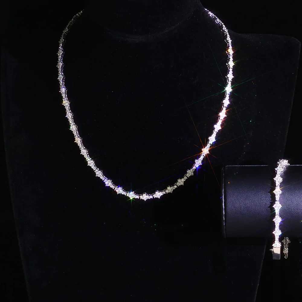 Hip Hop Jewelry Cross Tennis Necklace for Men Women LeadFree NickelFree SkinSafe Iced Out Bling CZ Tennis Chain Necklace Gift V251022