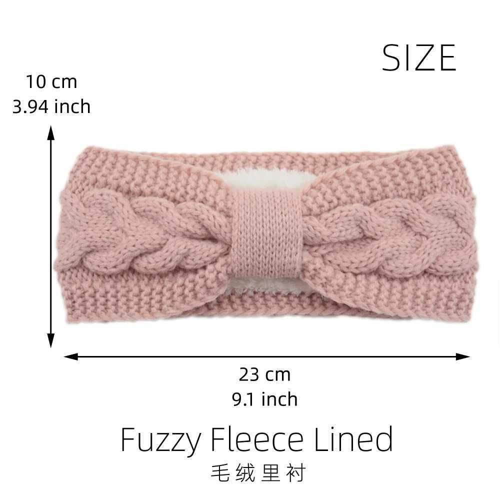 Winter Knitted Headbands for Women Warm Woolen Knitting Ear Warmer Cross Knot Turban Headwear Girls Hair Band Hair Accessories V251022