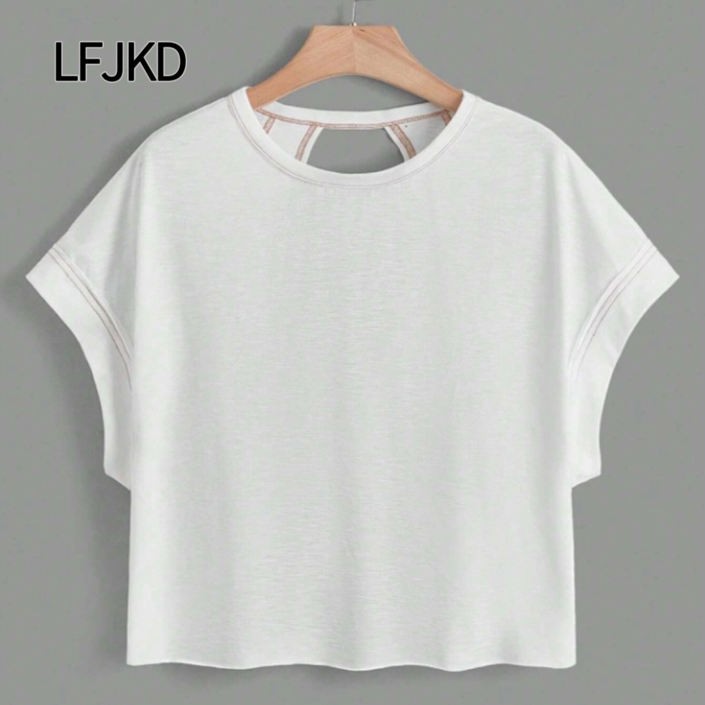 K2329 Hot sale pure cotton T-shirt women's short sleeve 2025 summer new loose slimming versatile top casual bottoming shirt