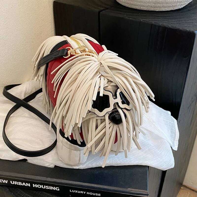 Unique Designer Purse and Handbags for Women Leather Shoulder High Quality 3D Dog Shape Wedding Evening Clutch Party Bag