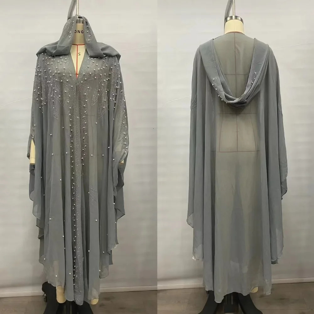 Thin Hooded Cloak Women Clothing Cape Dress Fashion Clothes Vintage Streetwear Ponchos Coats Jackets Bling Diamond Party 251016