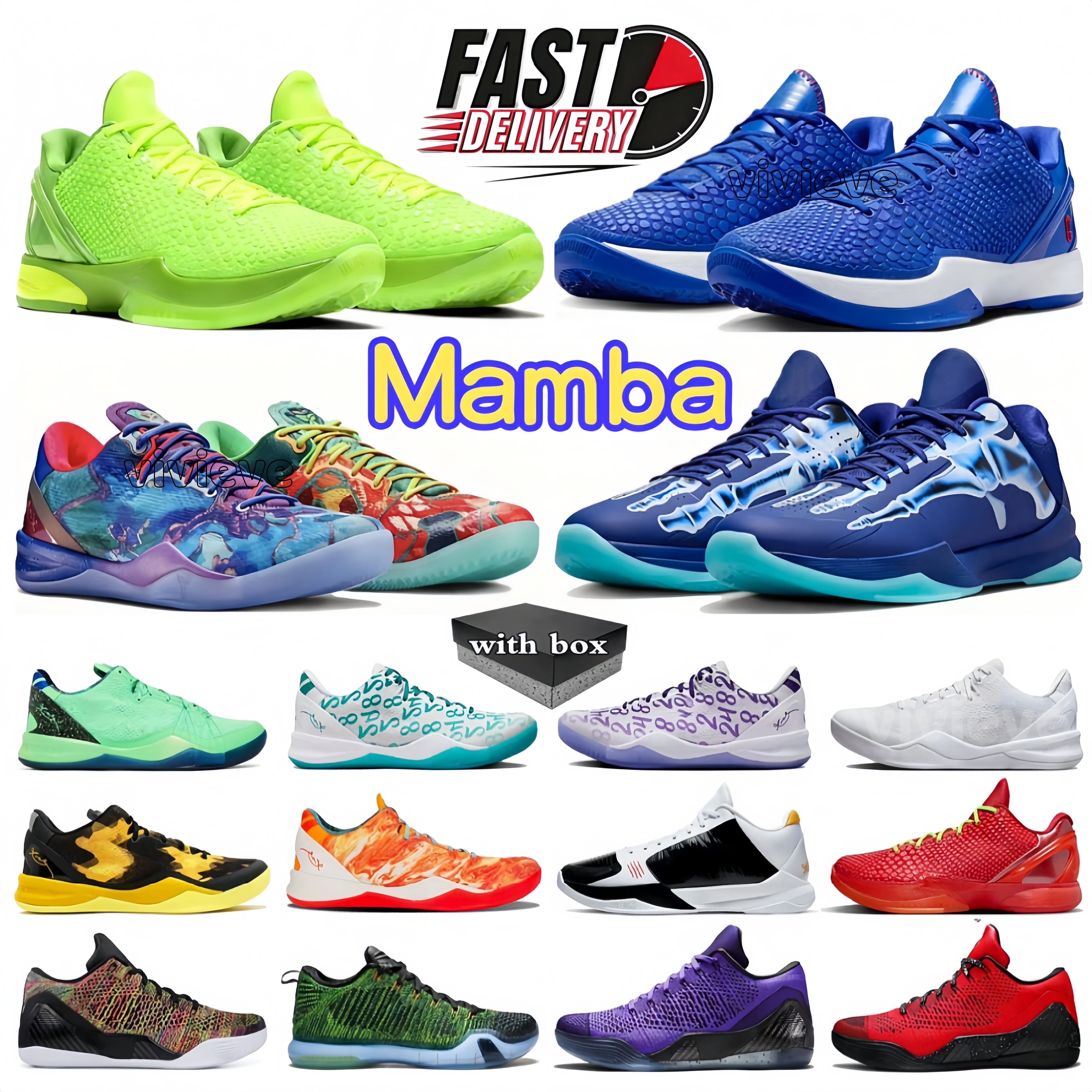 Designer Mamba Basketball Shoes Mambas eybl 6 Grinch Dodgers 8 What The Venice Beach Mambacita 5 Bruce Lee Mens Trainers Women Kobeshoes Outdoor Sneakers