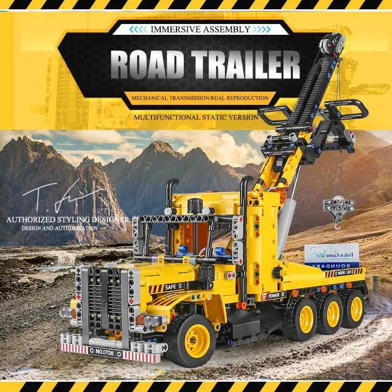 Mould King 17011 Technical Truck Toys The MOC43434 Tow Truck Building Block Assembly Car Brick Set Kids Christmas Gift J251022