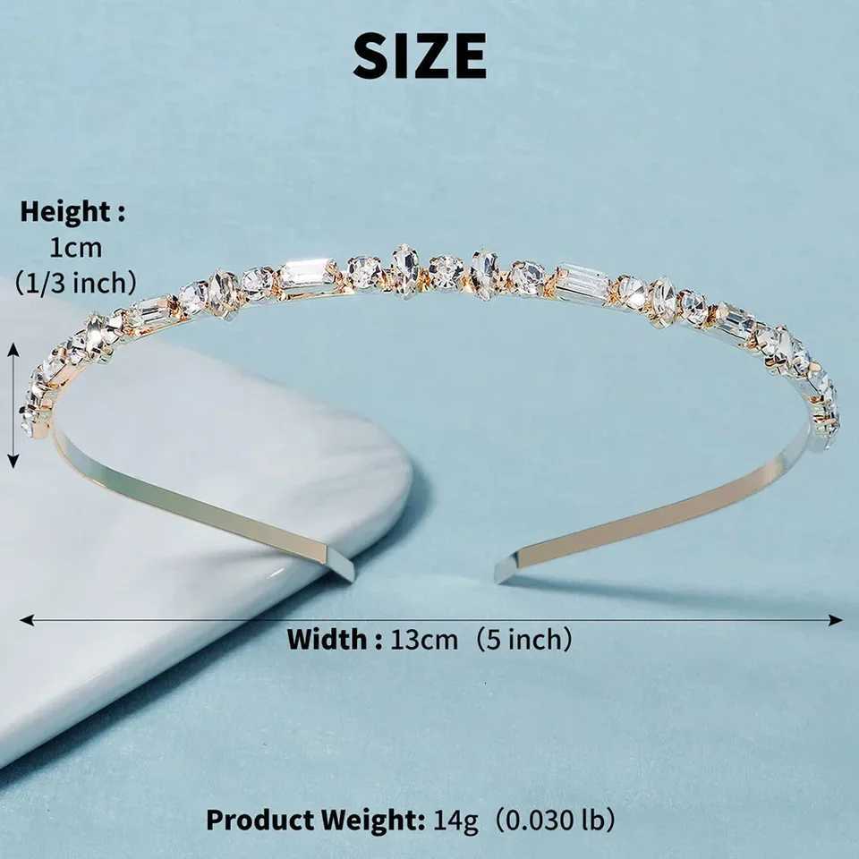 Crystal Sparkling Simple Hair Bands Fashion Handmade Headbands For Women Bridesmaid Headpieces Hair Accessories School Gift V251022