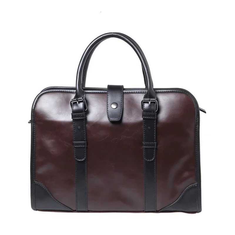 Vintage Business Men Briefcase Handbag Fashion Mens Messenger Bags Satchels With Shoulder Strap Crossbody Bag Male Shoulder Bag W251022