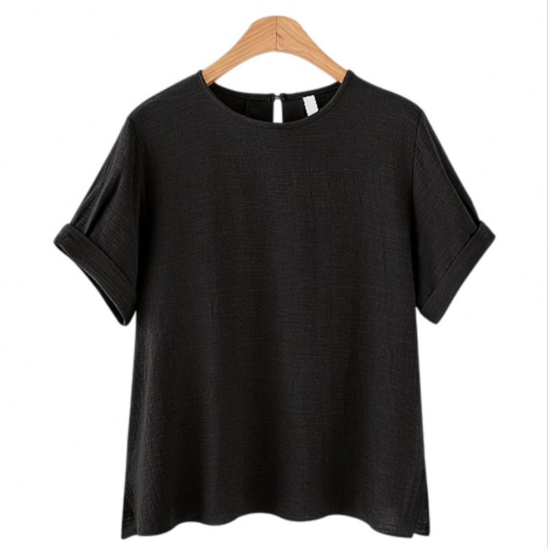 K2338 Hot sale pure cotton short-sleeved T-shirt women's 2025 summer new loose slim personality print versatile top ins trend