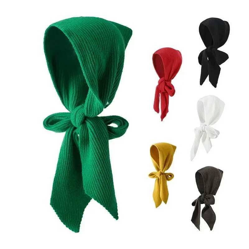 Korea Scarf Hats For Women Spring Autumn Fashion Warm Knitted Hooded Scarf Hat Multiple Usage Accessory Shawl Caps J251118