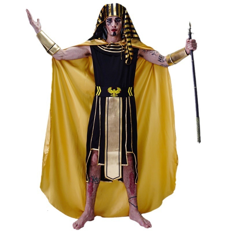 2025 Autumn/Winter New Adult Men's Designer Egyptian Costume Pharaoh Disguise Party Costume Role Playing Halloween Costume