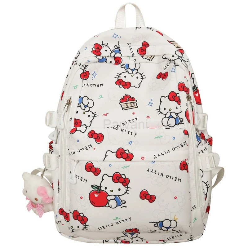 Sanrio Hellokitty Cartoon Backpack High Appearance Level Large Capacity Versatile And Casual Schoolbag For Commuting And Travel L251022