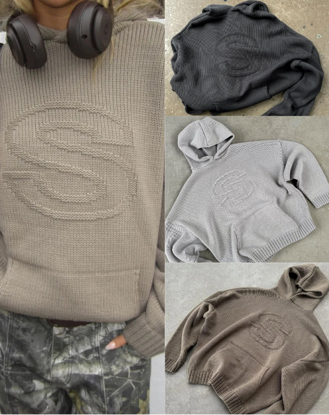 Women's Hoodies American retro autumn and winter new pullover sweater top pockets personalized Harajuku style hooded sweater for street wear