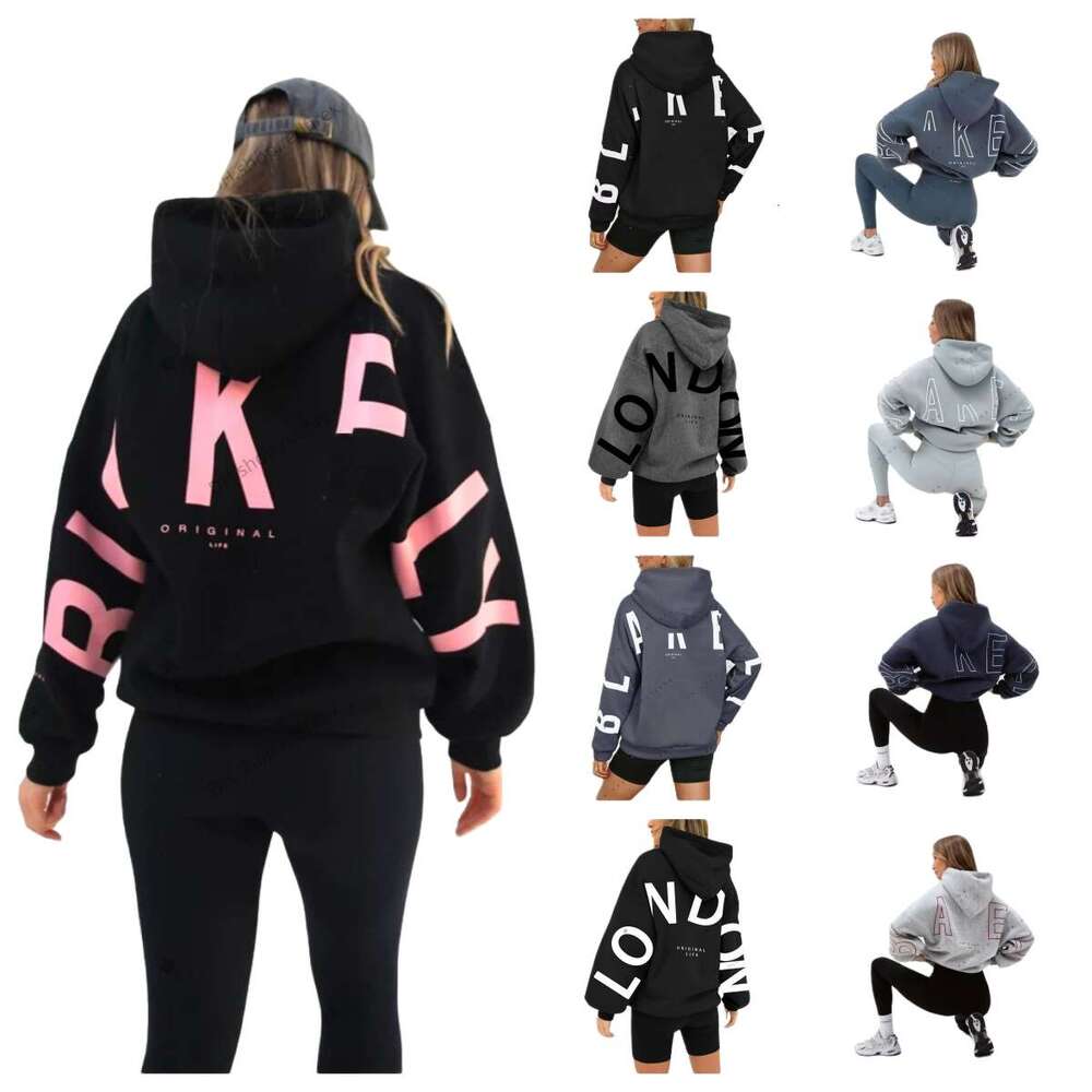 Blake Hoody Womens Pullover Designer Oversized Letter Printed Long Sleeve Hood blake Sweatshirt Woman Streetwear Fashion Hoodies Coat blaken tracksuit 7C