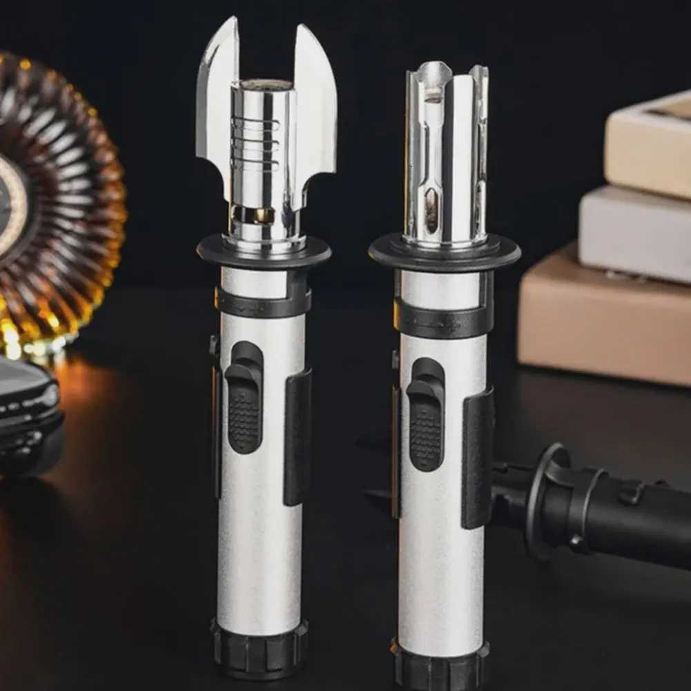 Torch Lighter with Adjustables JetFlame Refillable Butane Windproof High Heat for BBQ Soldering DIY Camping C251022