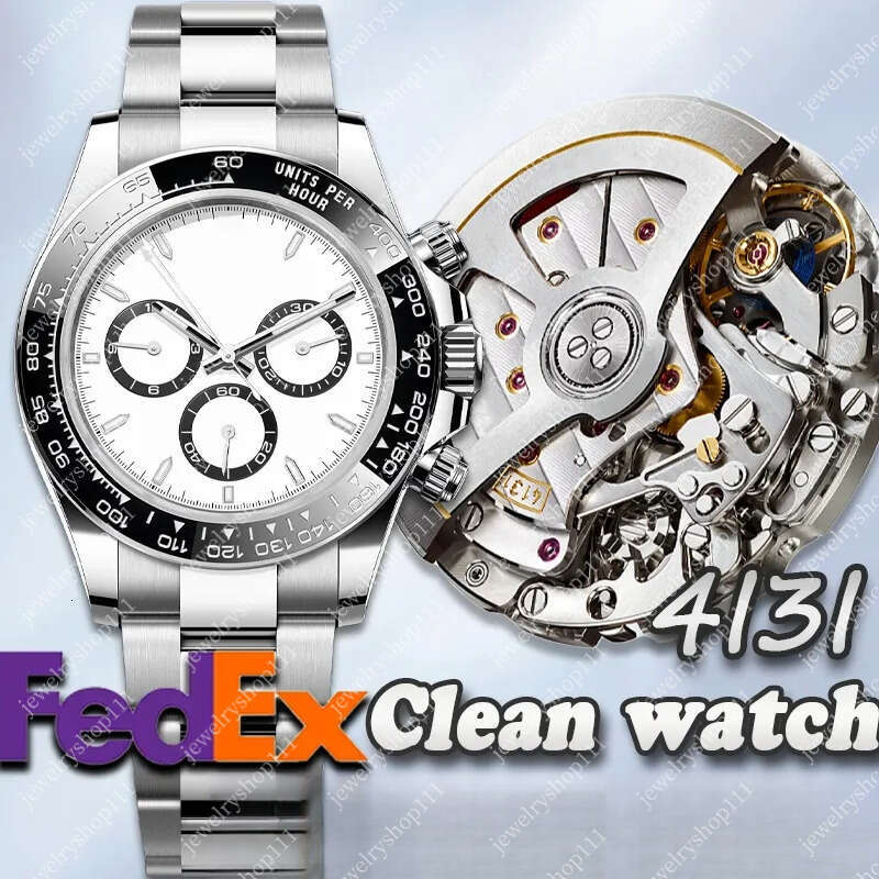 Mens Watch Designer Watches Men Top Clean Factory Panda 40MM Cal.4I3I Movement Automatic Mechanical Ceramic Ring 904L Sapphire Waterproof With Fedex