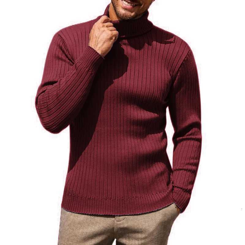 Mens Turtleneck Sweaters Long Sleeve Knitted Lightweight Casual Pullover Sweater Fall Winter Spring Warm Outwear Ribbed SweaterXJ251022