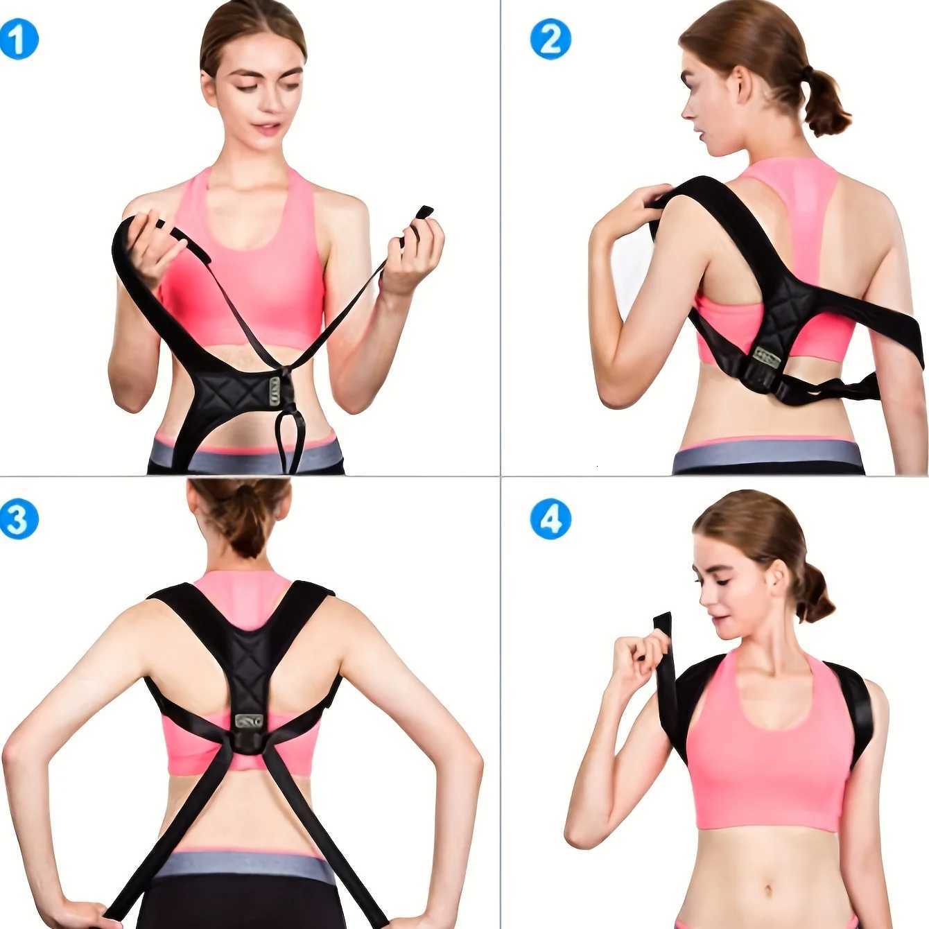 Adjustable Back Straightener Posture Corrector Belt Hunchback Prevention Sitting Posture Unisex Breathable for Men and Women D251022