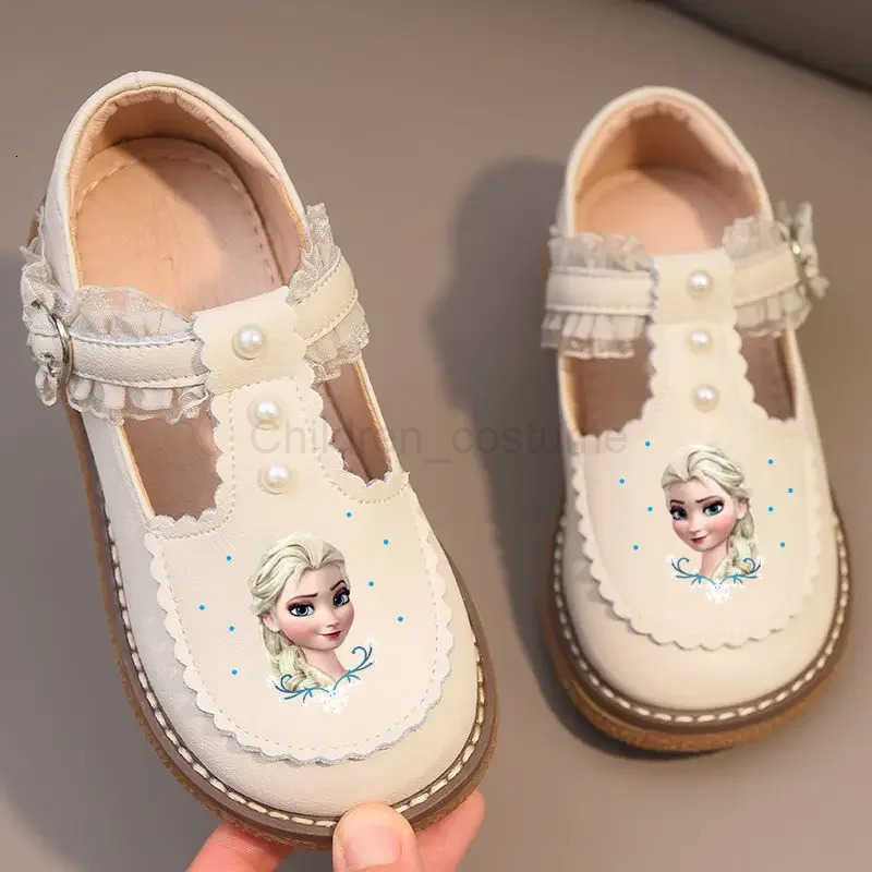 Disney Girls Leather Shoes Lolita Princess Shoes Soft Sole Shoes Spring Childrens Leather Spring Autumn Little Girl Shoes H251022