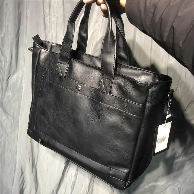 New Korean mens handbags casual business men shoulder bag computer A4 briefcase crossbody W251022