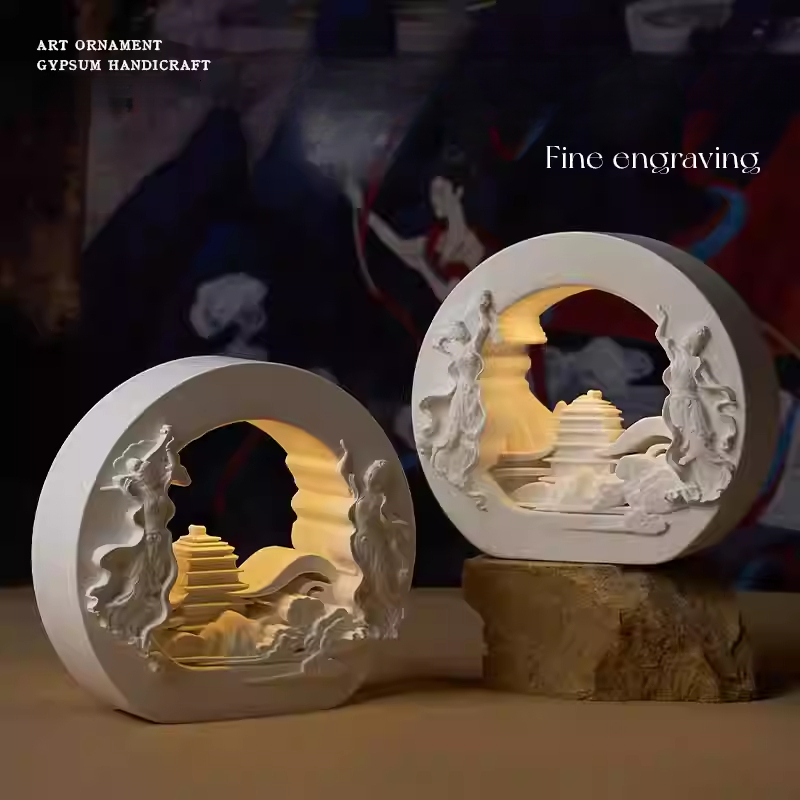 Aromatherapy night light birthday gift, high-end decoration, indoor fireless aromatherapy expansion stone gift box