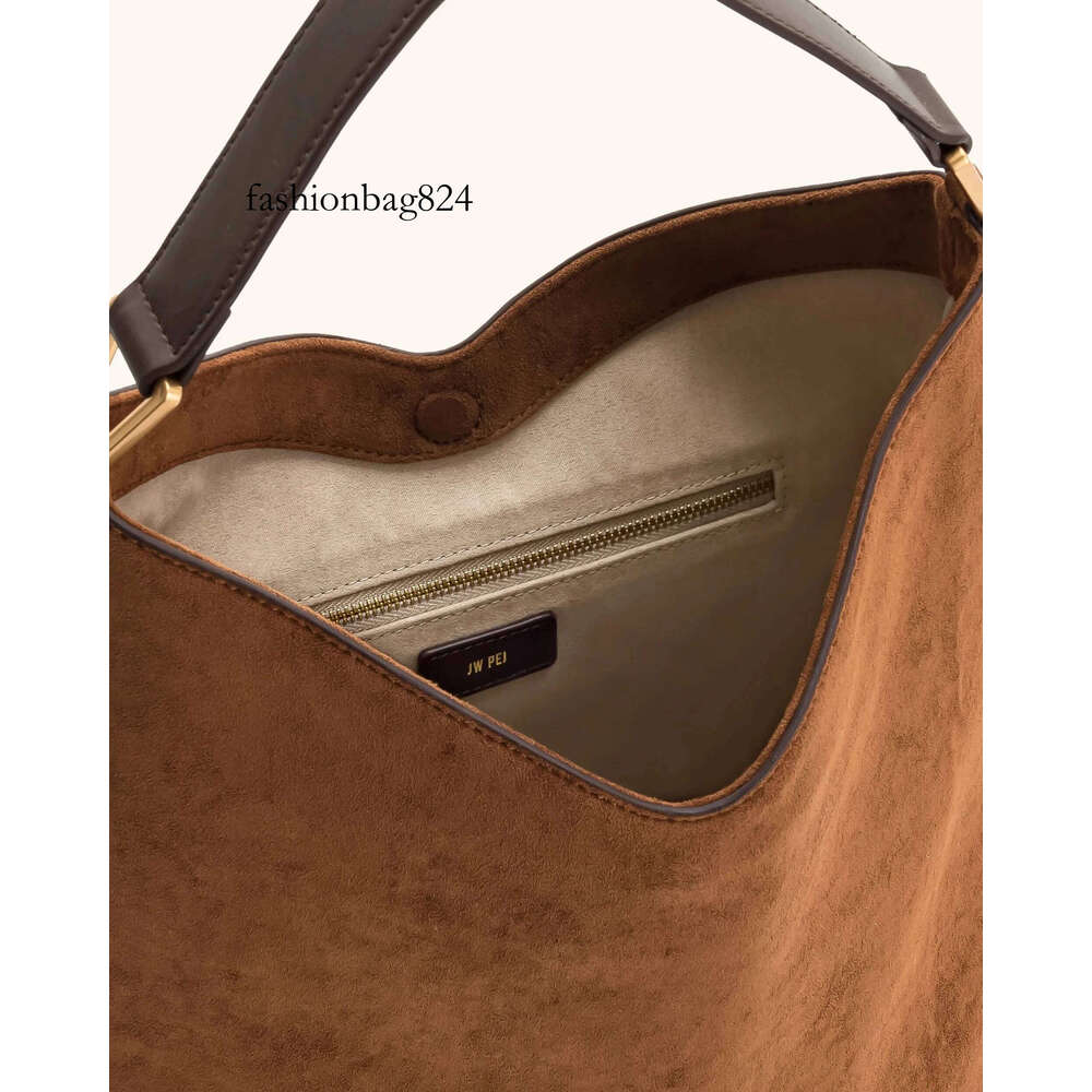 Aria Faux Suede Shoulder Large Capacity Solid Color Underarm Simple Casual Commuter Bag Designer Bags