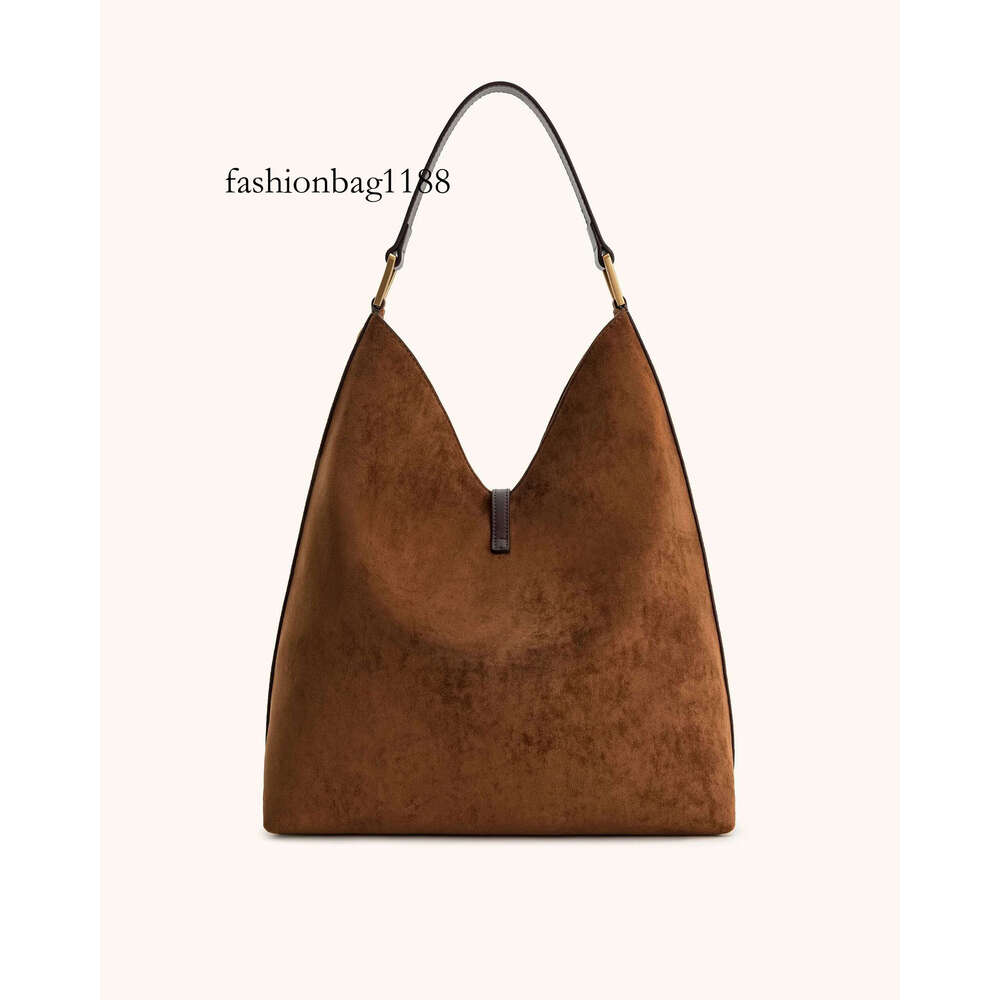 Aria Faux Suede Shoulder Large Capacity Solid Color Underarm Simple Casual Commuter Bag Designer Bags