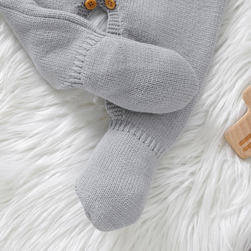 09m Baby Rompers Knitted Fall Winter Casual Long Sleeve born Boys Girls Jumpsuits Outfits One Pieces Infant Unisex Playsuits 251022