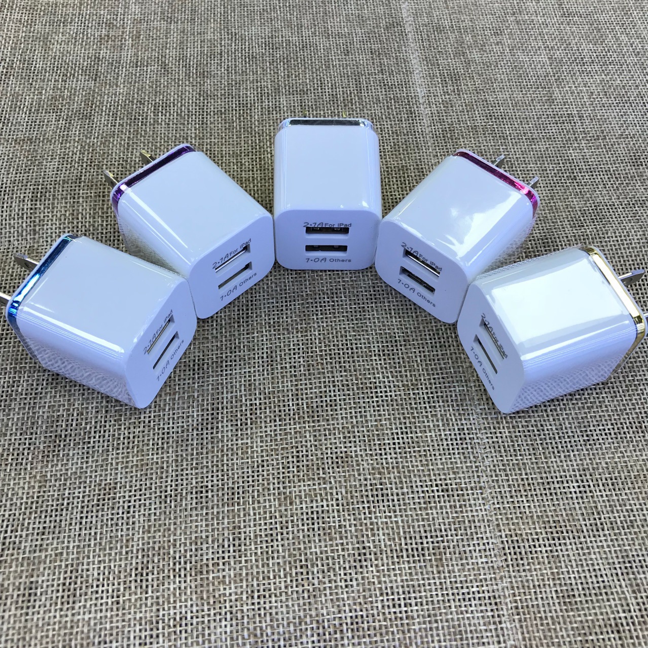 Universal Mobile Phone Dual USB Ports 2.1A US Wall Charger Block Portable Charger Power Adapter Plug